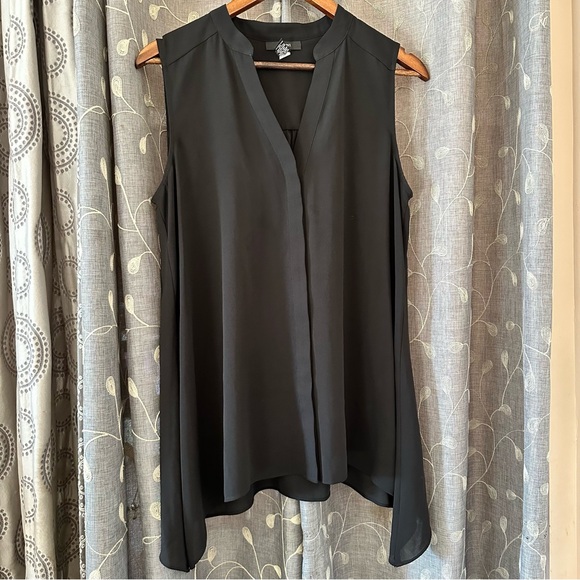 ALFANI polyester black sleeveless top - Picture 1 of 1
